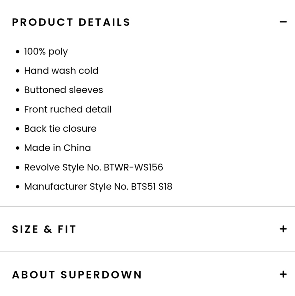 Superdown Yasmin Tie Back Crop Top In White & Black Small - Picture 13 of 13